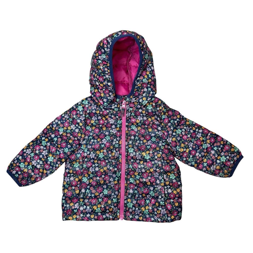 Jumping Beans‎ Jacket Toddler Floral Hooded Lightweight Outdoor Spring Coat 18m
